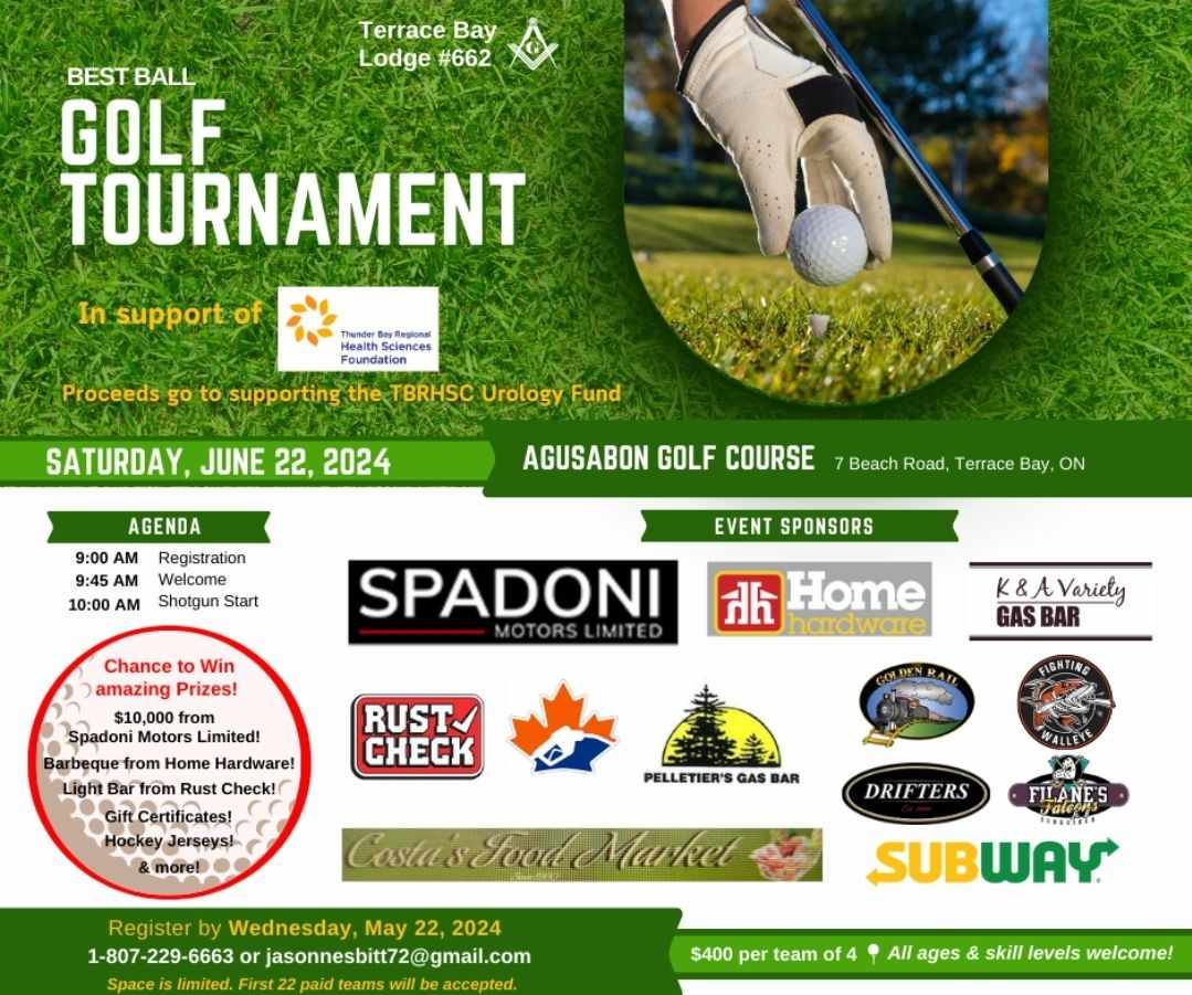 Terrace Bay Golf Tournaments - Best Ball Golf Tournament Poster