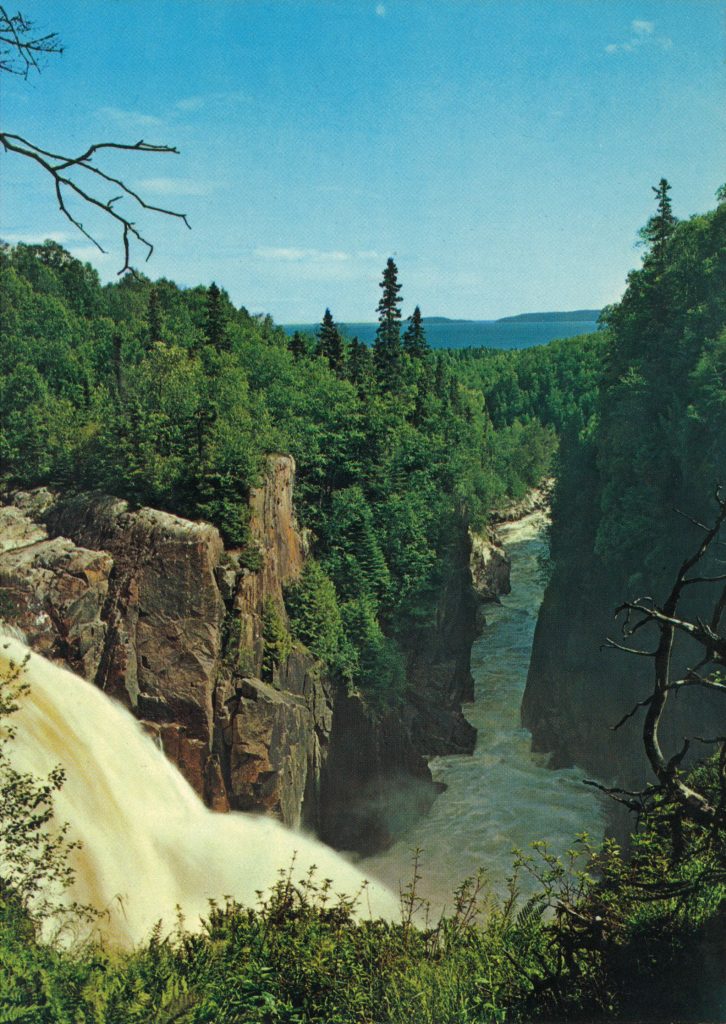 A History of Terrace Bay - Historical Photo of Aguasabon Falls & Gorge